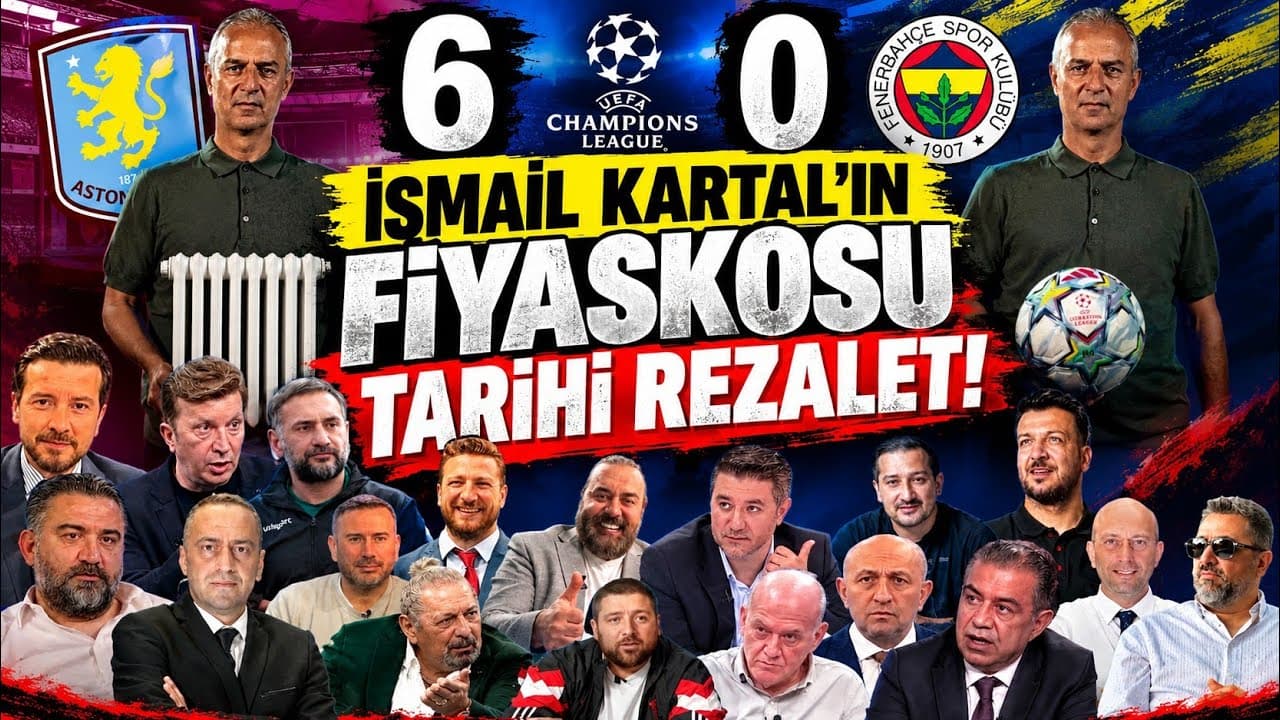 ASTON VILLA 6-0 FENERBAHÇE! İSMAİL KARTAL FİYASKOSU | YORUMCULARIN TARİHİ REZALET TEPKİLERİ #futbol 