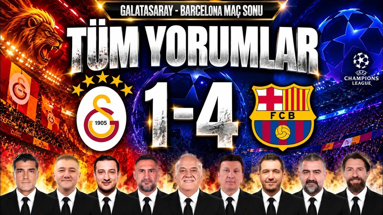 ''İKİNCİ YARI KORKU FİLMİ GİBİYDİ!'' | Galatasaray-Barcelona Maç Sonu Yorumları | Şampiyonlar Ligi