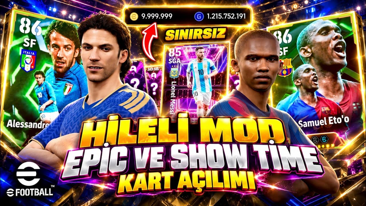 BEDAVA SINIRSIZ PAKET AÇIYORUM 😍 HİLELİ EFOOTBALL 2027 MOBİLE