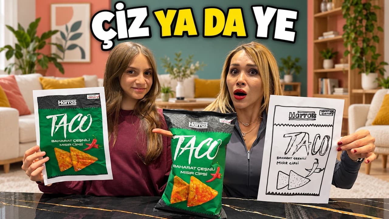 LİNA İLE ÇİZ Vs YE CHALLENGE !! EN İYİ ÇİZEN KAZANIR !